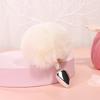 Metal Pointed Tip Plush Rabbit Tail Anal Plug Prostate Massager Butt Plug Fox Tail Cosplay Erotic Sex Toys For Adults Sex Game