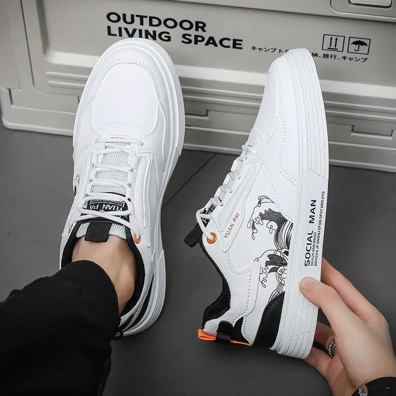 Mens Sneakers Breathable Men's Casual Leather Shoes Zapatos Hombre Casual Sapatos Masculinos Leather Shoes For Men