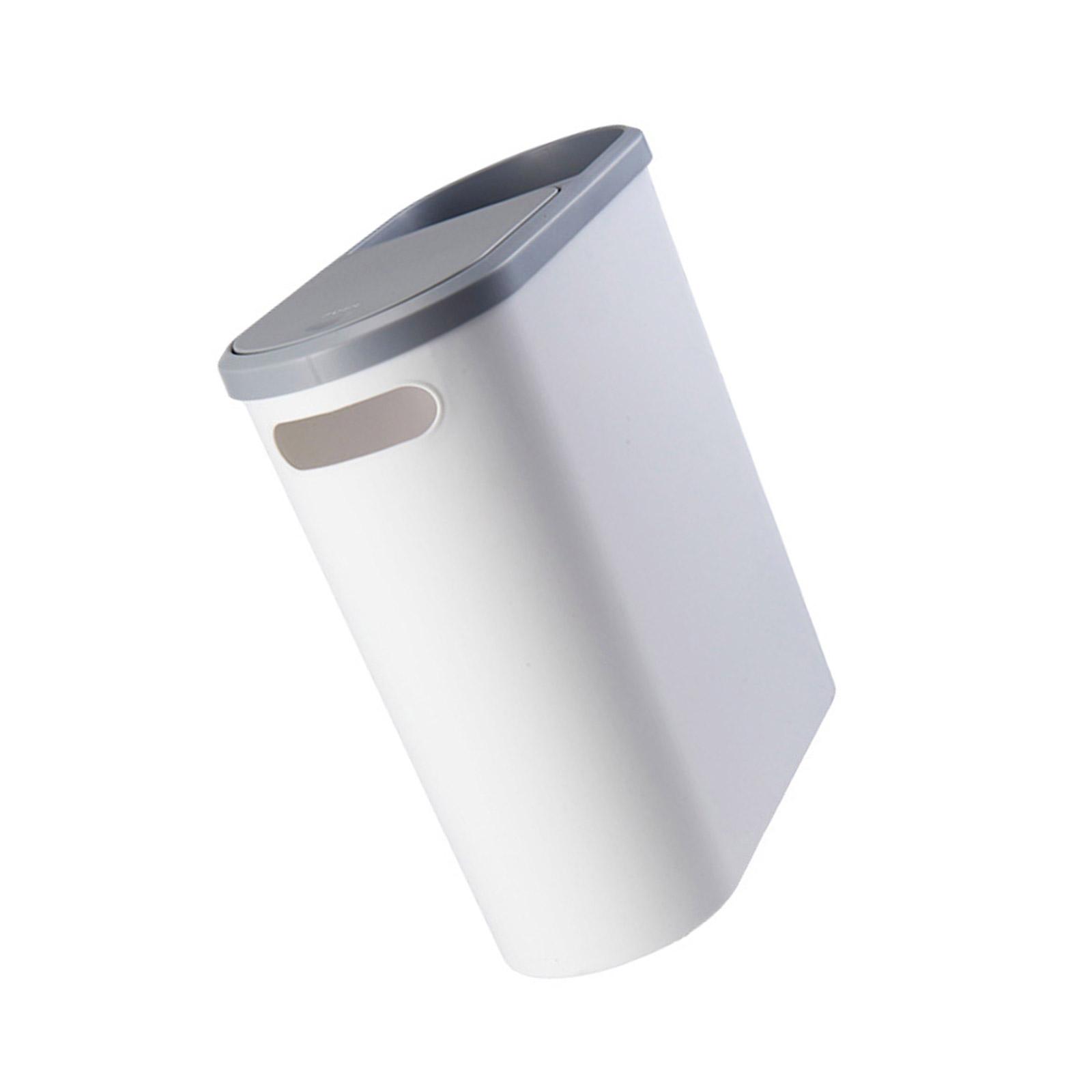 

Компактное мусорное ведро с крышкой-прессом, пластиковый контейнер для отходов для использования на кухне и в ванной комнате