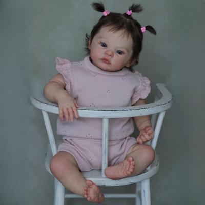 18'' 46CM Newborn Reborn Baby Dolls Meadow Lifelike Cuddly Soft Cloth or Full Vinyl Body Rebirth Doll 3D Skin with Visible Veins Collectible Art Dolls