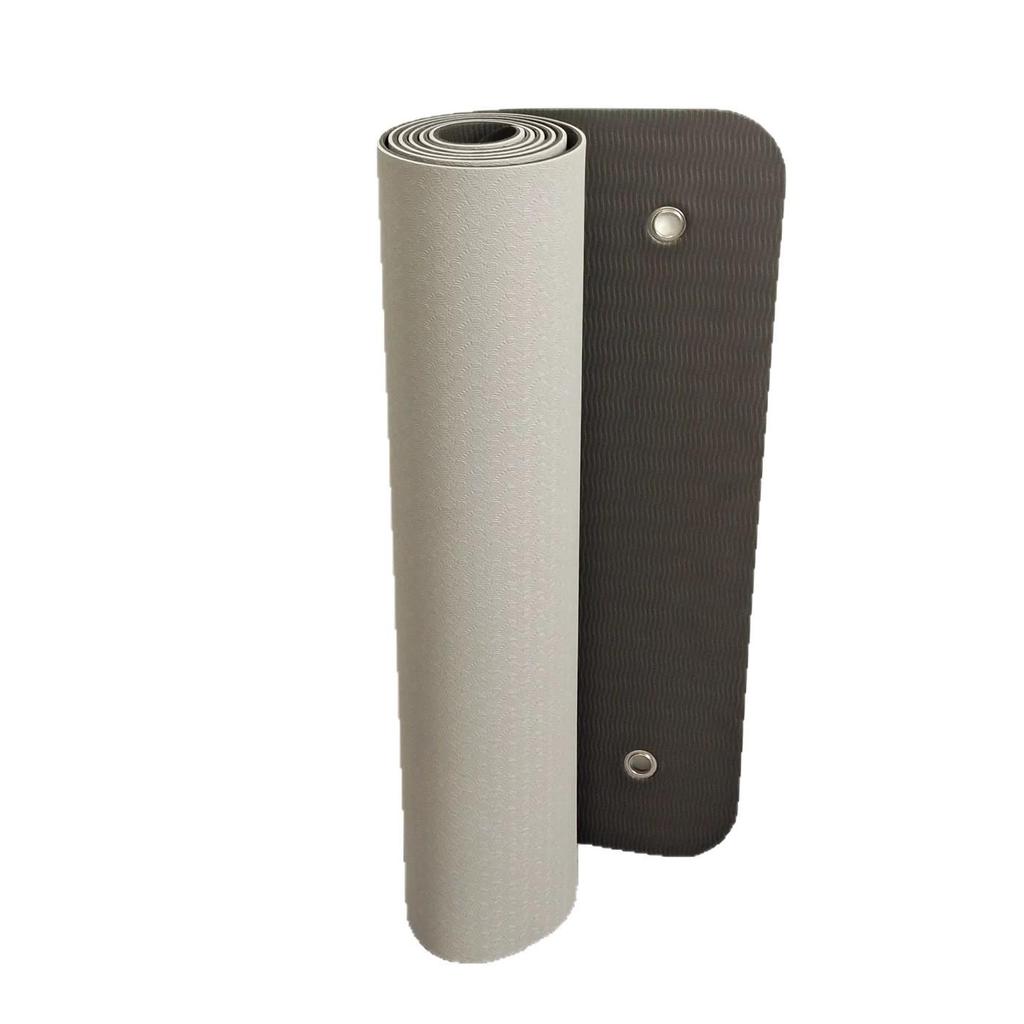 Damen Rutschfeste TPE Yogamatte: Verdickte, stoßdämpfende Aerobicmatte für Heimfitness