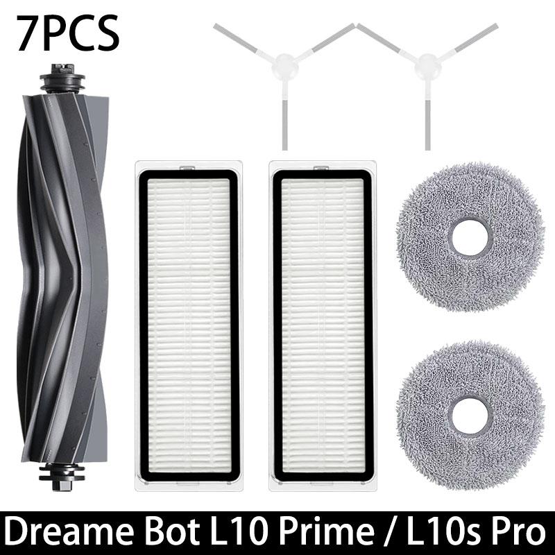 Dreame Bot L10 Prime / L10s Pro / L10 Pro Zubehör Hauptseitenbürste Hepa-Filter Mopptuch Roboter Ersatzteile