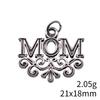Gifts For Women Charms Bulk Family Member Heart Tags Charms Pendant Souvenir Male Pendant
