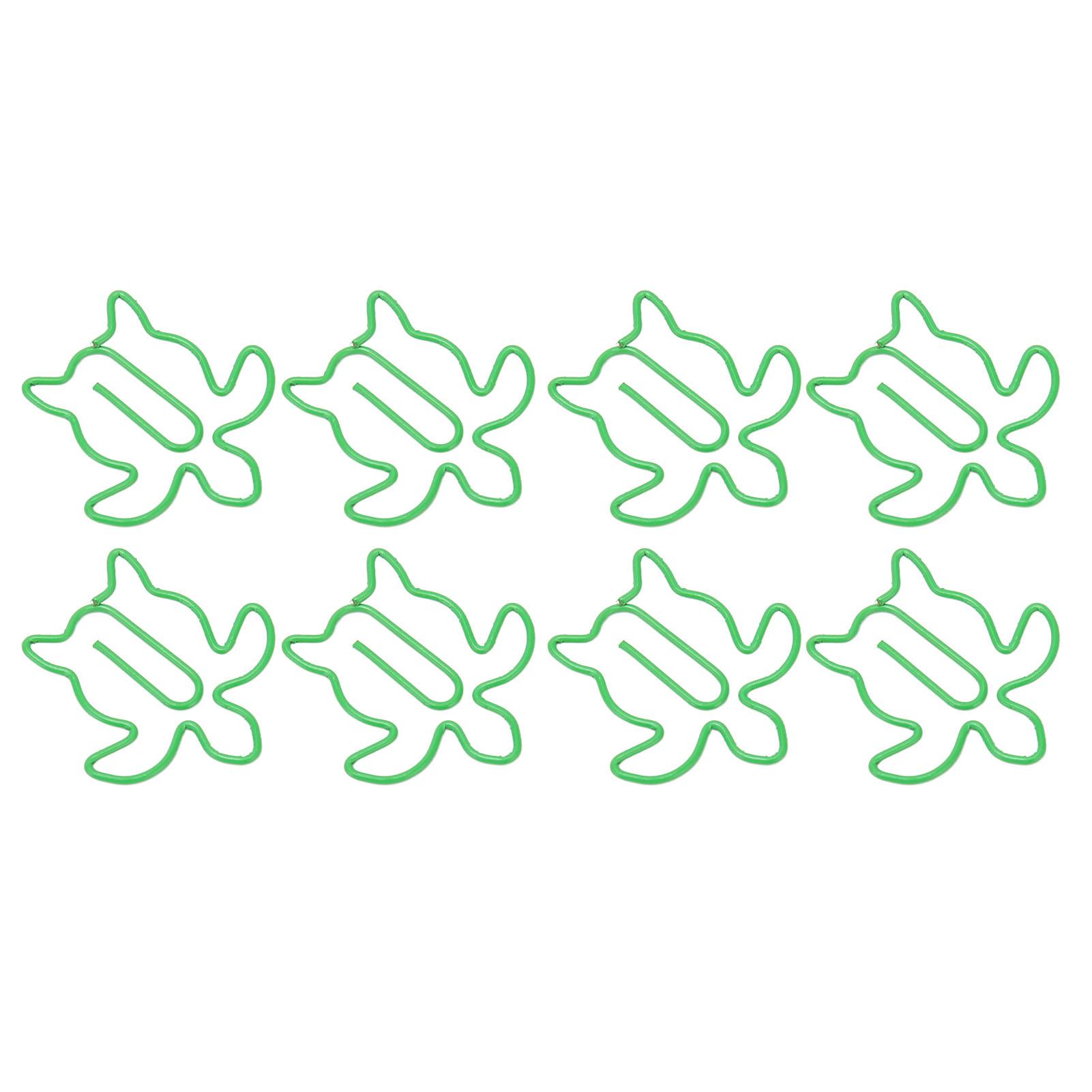 

100Pcs Cute Paper Clips Animal Style Exquisite Bright Electroplated Anti Slip Fancy Paperclips for Family Office School