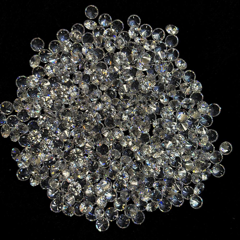 Natural White Sapphire Loose Gemstone 20 Pcs 5x5 Mm Round Cut Lot Jewelry Making for Jewelry Designs