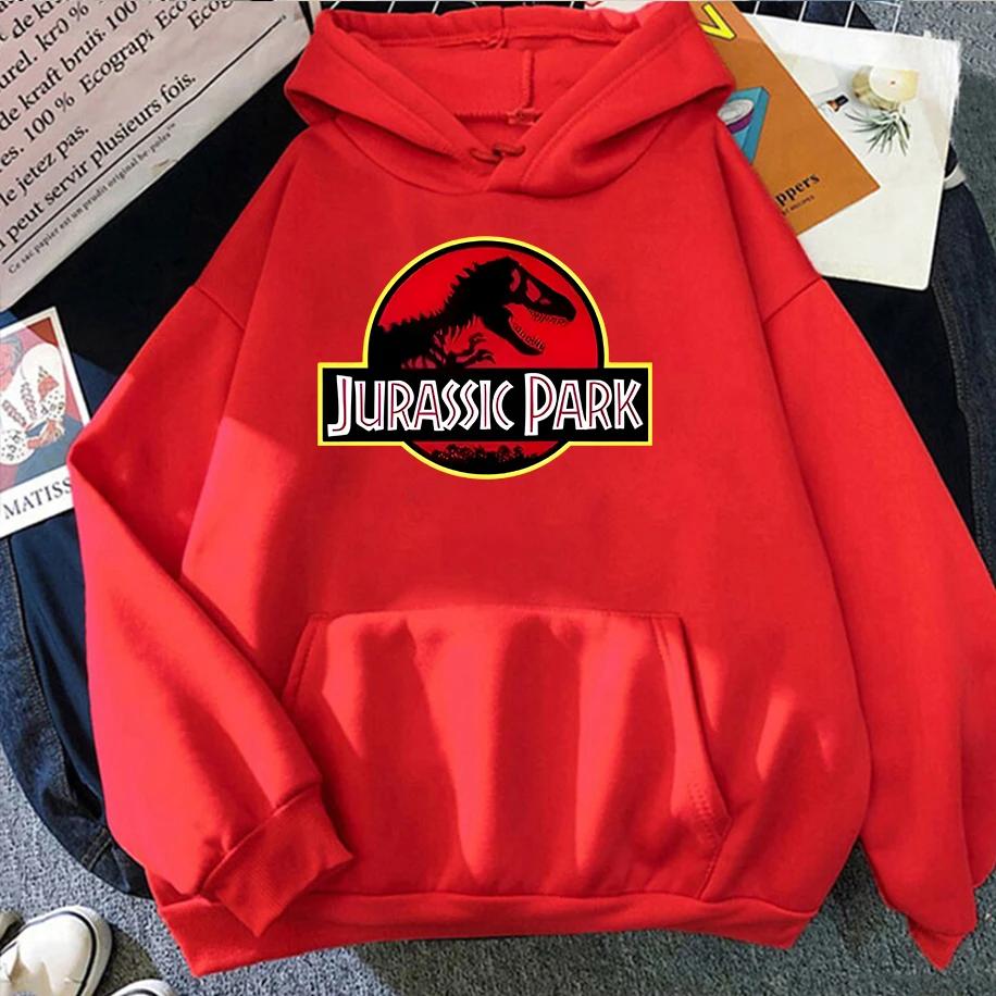 Jurassic Park Printed Men's Women's Hoodies Funny Casual Breathable Tops Jurassic World Cool Long Sleeves Couple's Clothing