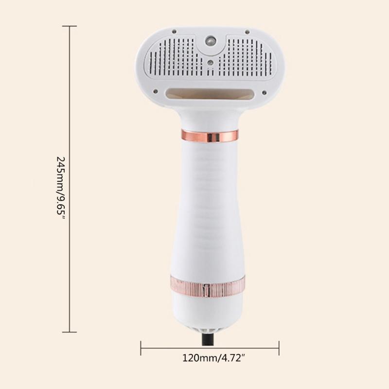Pet Hair Dryer for Daily and Bath Grooming Hair Dryer Blowers 3 Speed Adjustable Temperature Nozzles Combs