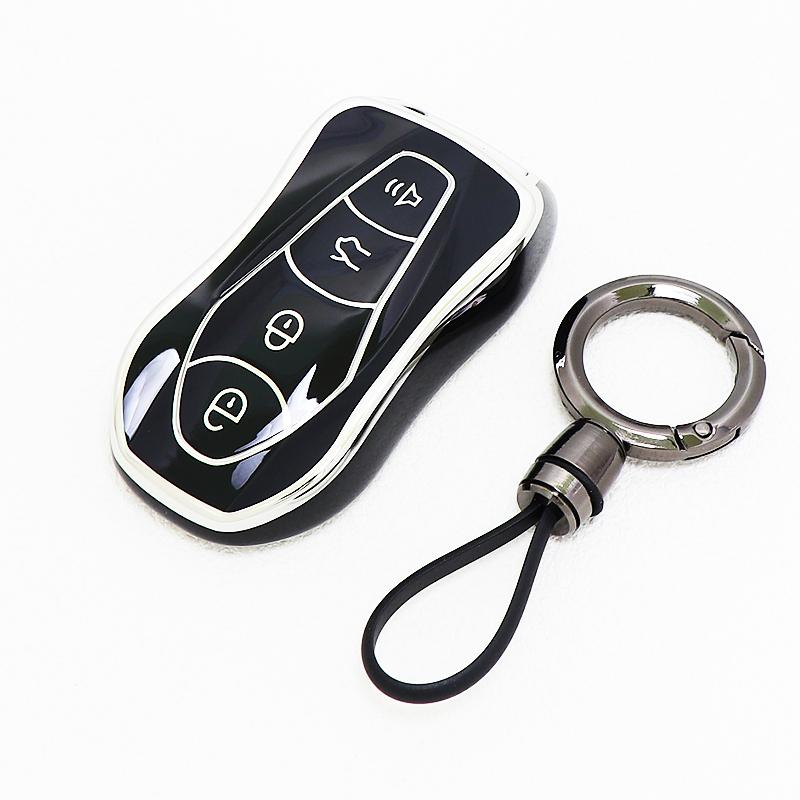 Auto Keyless Gold Edge Tpu Key Fob Case For Geely Atlas Pro Emgrand Gs X6 Suv Ec7 Boyue Tugella Azkarra Fy11 Cover Accessories