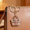 Tragetaschen-Anhänger Schlüsselanhänger Strass Emaille Tragetaschen-Anhänger mit Schlüsselring Funkelnder Handtaschen-Schlüsselanhänger Geldbörsen-Anhänger Geschenk für Damen Mädchen Freunde