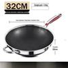 Wutuo Stainless Steel Honeycomb Non-stick Wok
