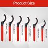 6PCS Coilover Shock Absorber Wrenches Hook-Type Crescent Wrenches & Wrench Tools For Suspension And Shock Absorber Adjustments
