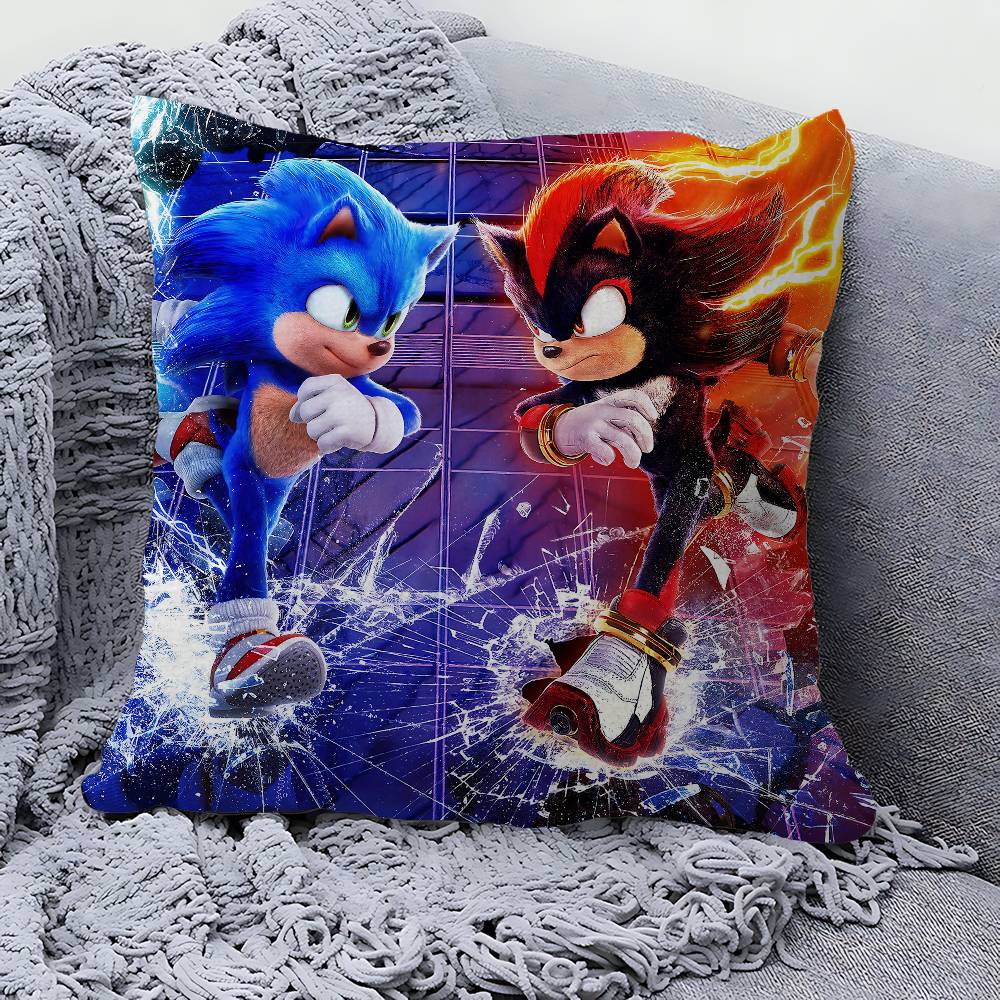 Cartoon S-Sonics Maple Design Cushion Cover Happy Autumn Harvest decor Holiday Decorati Pillow Cover