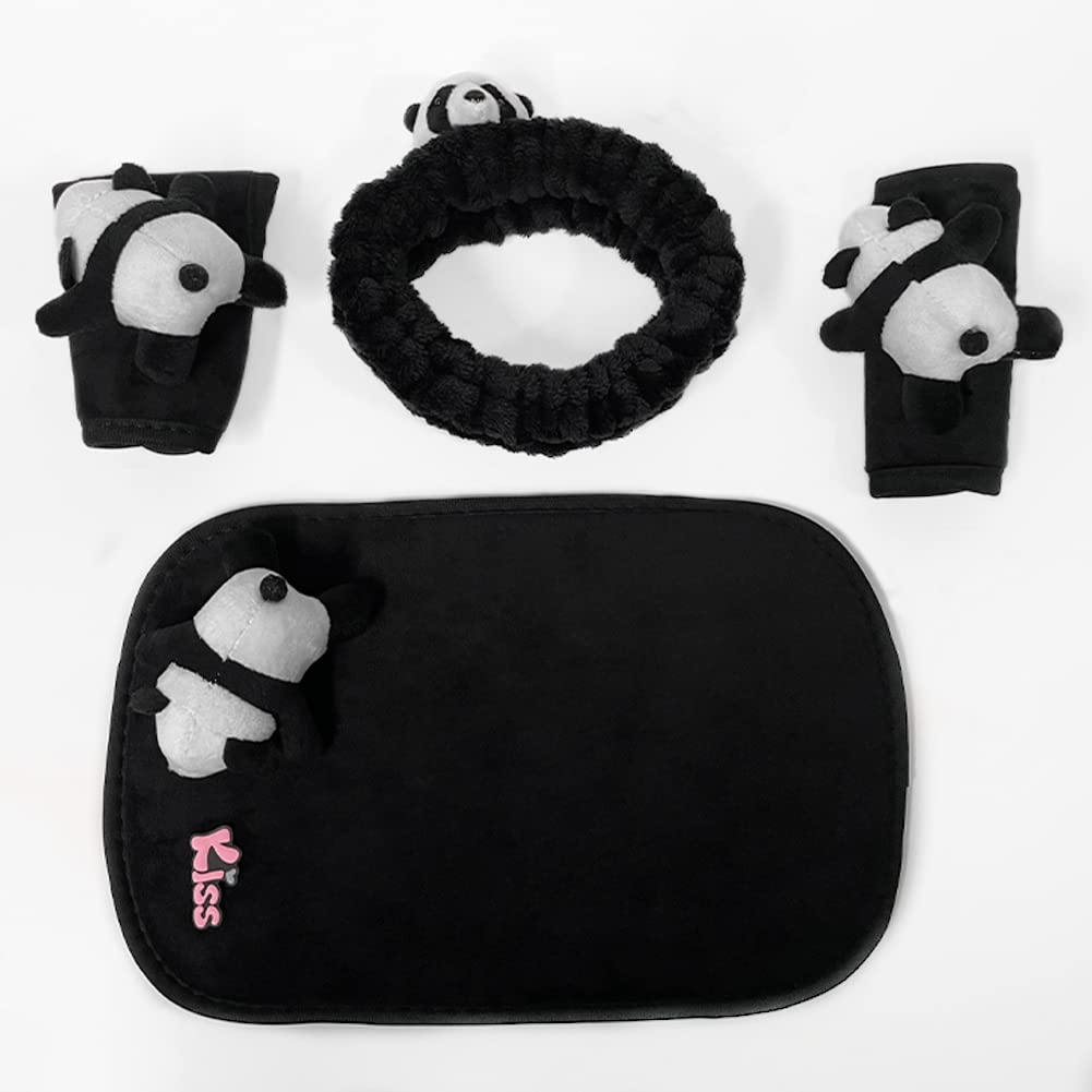 YUYAKESHI Rearview Mirror Cover for Cute Panda Plush Toy Driving Car Room Mirror Rear View Mirror Mirror Car, Decor, Accessories, Cover, (Rearview