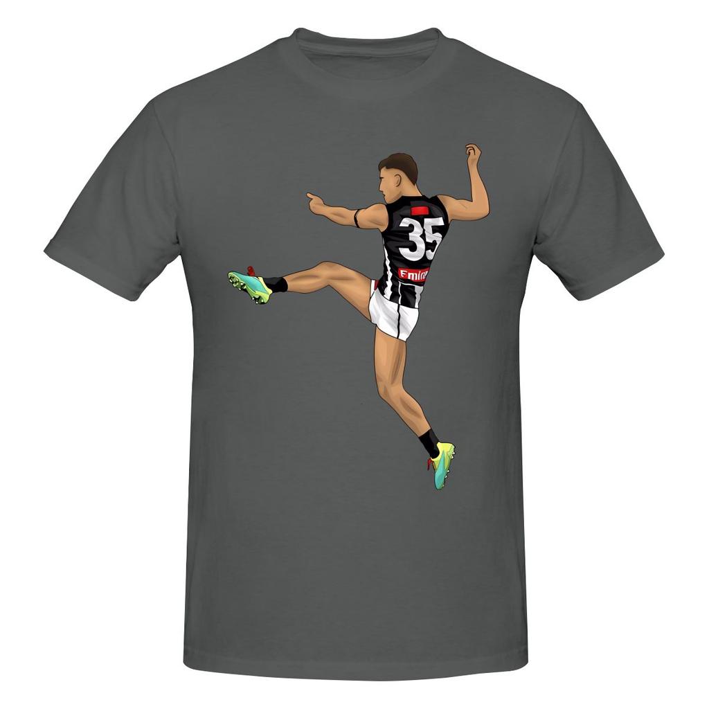 Nick Daicos Bucket Not Pilling Tshirt Commuting Casual Faderesistant Basic Tee