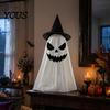 Halloween Ghost Decor Decoration, Indoor Tabletop Standing with Witch Spooky White Ornament Hat/Bow for Mantel Dining Table Party Home