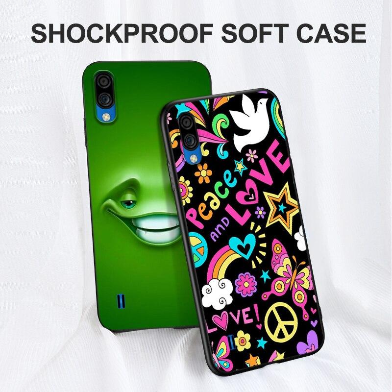 Hülle für ZTE Blade A5 2020 Hülle Handy-Rückseite Hülle Schwarze TPU-Hülle süß lustig