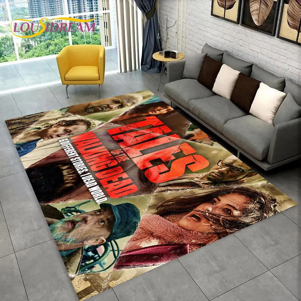 The Walking Dead Horror Area Rug Large,Carpet Rug for Living Room Bedroom Sofa Doormat Decoration,Kids Play Non-slip Floor Mat