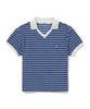 CLOVE [26Sm Clove] Multi Stripe Terry Polo Shirt (Blue)