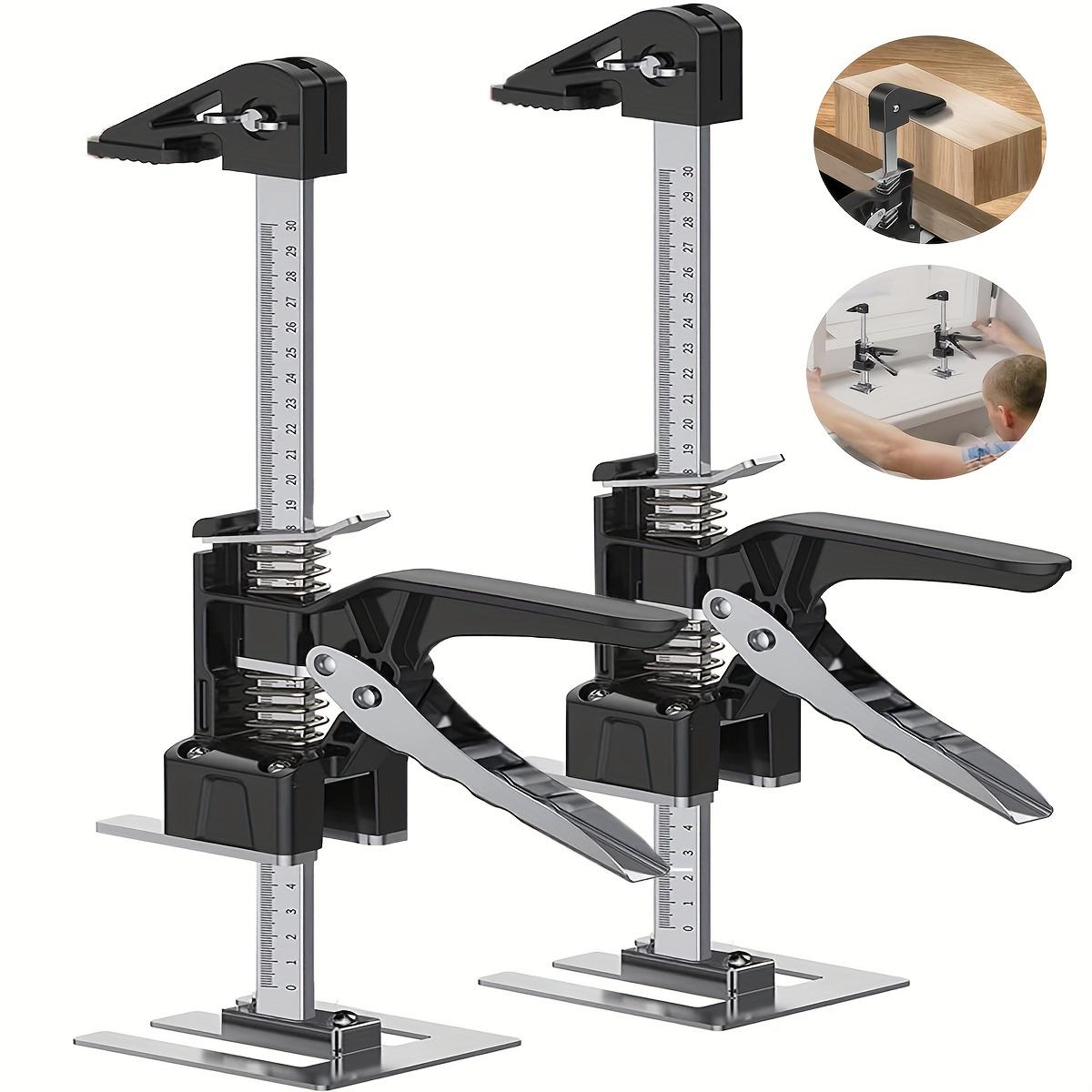 

2 PCS Labor Saving Arm Tool-15.5 inch Portable Height Adjustable Lift Jack,Precision Clamping Hand Device for Drywall,Tile Locat