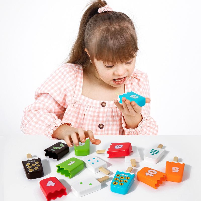 Kid's Ice Cream Toy Kitchen Set - Pretend Play for Girls Ages 3-6