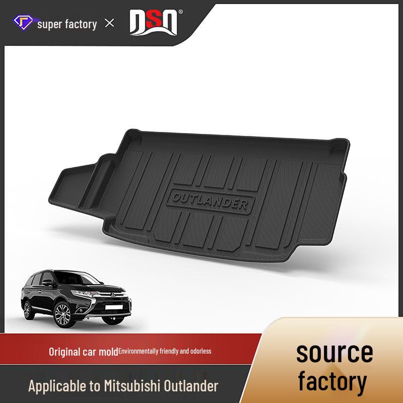 Mitsubishi Outlander 2016-2023 Trunk Mat, Waterproof & Wear-Resistant, Fits 5/7-Seat Models
