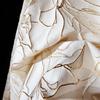 Weißgoldfolie Jacquardstoff Pastorale Blume Metallische Seide Dreidimensionale Reliefstruktur Stoff DIY Hochzeit Designer Luxus