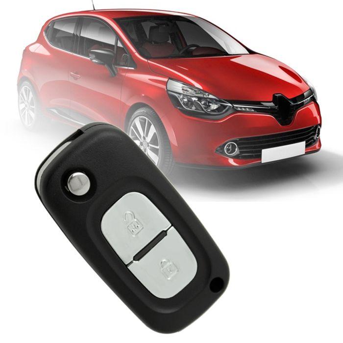OCIODUAL Coque de Clé à 2 Boutons Compatible avec Renault Clio Kangoo Master Modus Trafic Twingo Wind