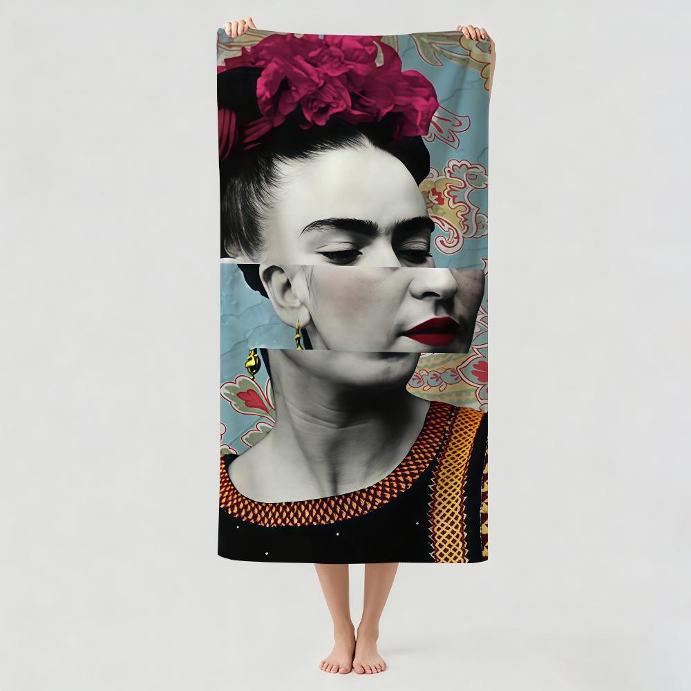Stampa F-Frida-S asciugamano Arte Asciugatura Asciugamano da Bagno Applicabile a Nuoto Leggero Campeggio Yoga Spiaggia Esterno