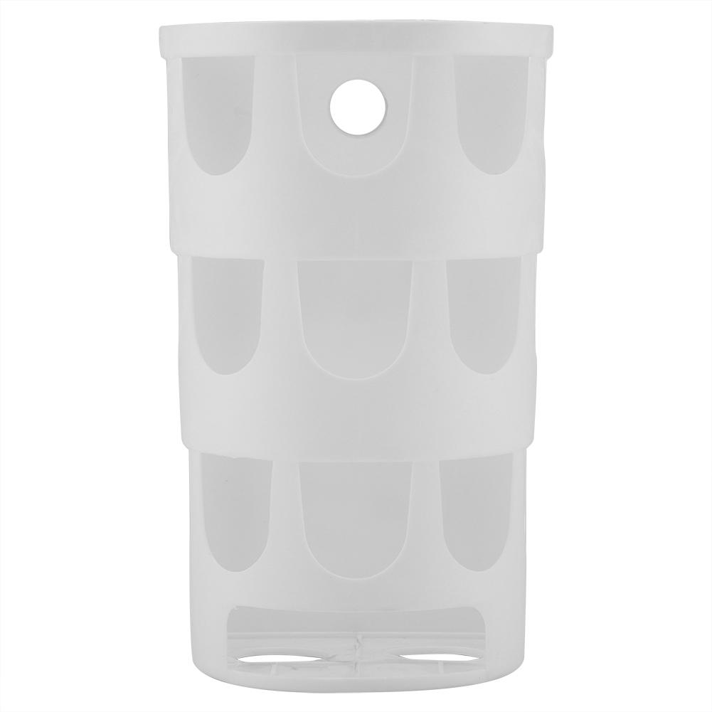 Plastic Wall Mounted Trash Bag Rubbish Bags Storage Box Kitchen Bedroom Bathroom(White)