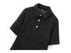 2024 Fall/Winter European & American Women's Textured Short Sleeve Shirt Dress with Turn-Down Collar