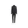 Essentials 3-Stripes Colorblock Long Sleeve Track Jacket and Pants Set Women Tracksuit Black IJ8781