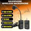 2.4GHz Wireless Sound Pickup Clip-on Instrument Microphone Clip Instrument Mic for Saxofone Professional Stage Performance