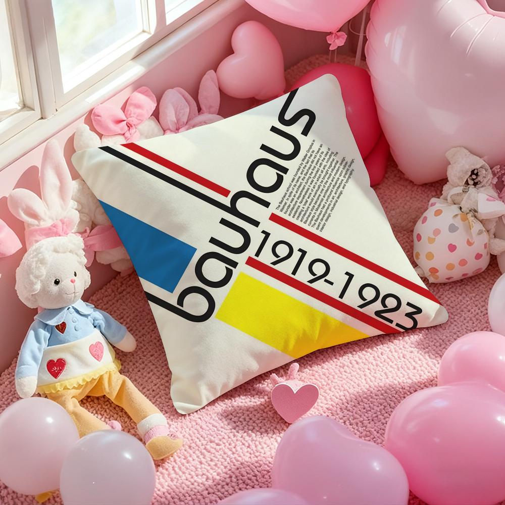 B-Bauhaus Designs Famous Cushion Cover Pattern Printed Pillowcase for Living Room Sofa Cushion Cover & Bedroom Decor