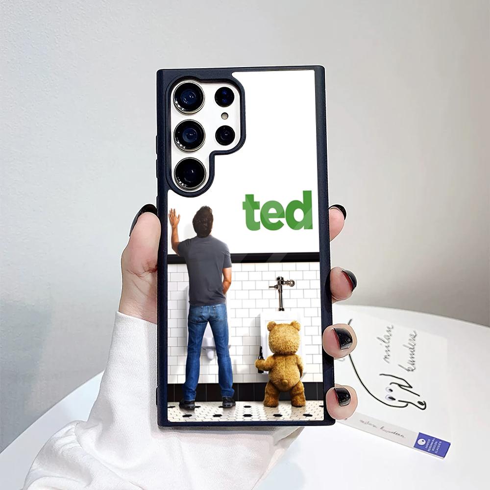 Funny ted bear Phone Case For Samsung Galaxy S26 S25 S24 S23 S22 S21 S20 FE Edge Pro Plus Ultra PC+TPU Cover
