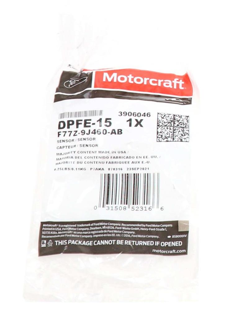 Motorcraft DPFE15 Exhaust Gas Recirculation Pressure Feedback Sensor