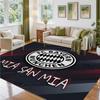 Bayern Munich Design Crystal Velvet Rug Soft Decorative Mat for Bedroom Entrance