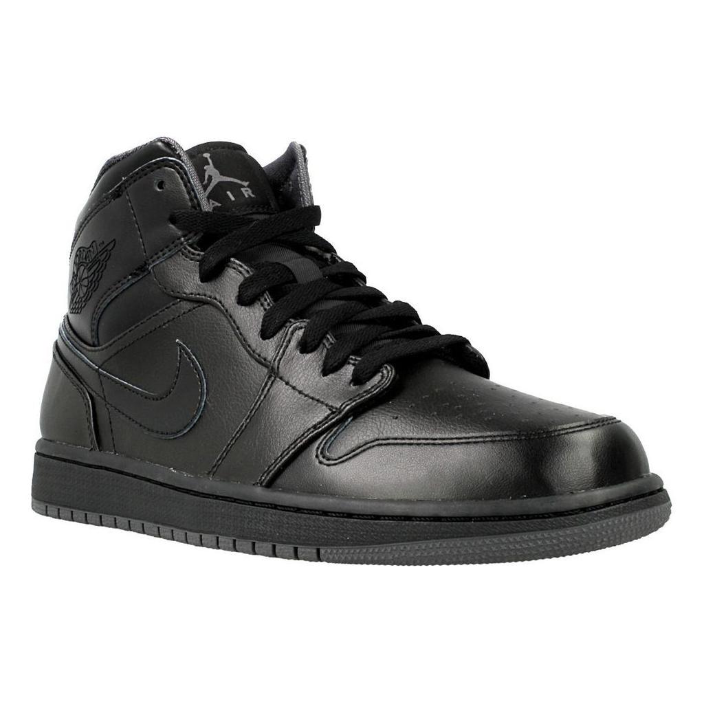 Ny JORDAN 1 Retro Mid Svart 2016 554724-021