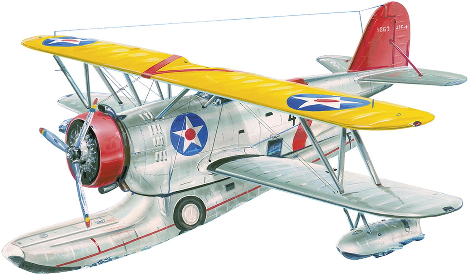 

VALOM 1/72 Scale American Grumman J2F-4 Duck Amphibious Aircraft with Wright R-1820-30 Engine Plastic Model Kit CV72162