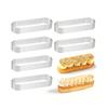 6Pcs Oval Perforated Tart Rings -Stainless Steel Tart Ring Molds For Professional Pastry Cake Molds Tart Rings Baking Molds