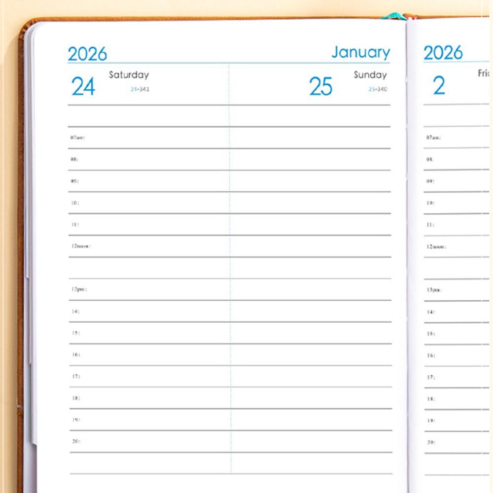 12 Months 2026 Schedule Planner Notepad Wear-resistant To-do List Notebook  School