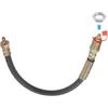 HARFINGTON M6x1mm Thread 11.81" Length Flexible Extension Grease Hose with Fixing Hex Screw Nut for Grease Gun Lubrication
