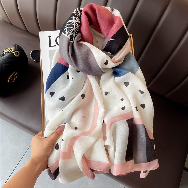 Xiaomi autum shawl outer fashionspring & fall scarf women's cotton and linen dual-use easiest for match thin winter silk scarf long gauze scarf