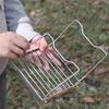 Stainless Steel Camping Stove Holder Foldable BBQ Grill Rack Outdoor Brazier Stand Fire Accessories Camping Cooking Tool