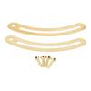 20PCS Brass Recurved Lid Stay Hinges Gold Curved Support Hinge Hinges Lid Support Hinges  Cabinet