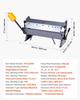 Box and Pan Brake, 610 mm/24 inch Sheet Metal Bending Brake,16-Gauge Mild Steel Capacity, 0-135 Degree Adjustable, Metal Bender Machine with 5