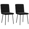 VidaXL Dining Chairs Set of 2 Black Velvet 4101192