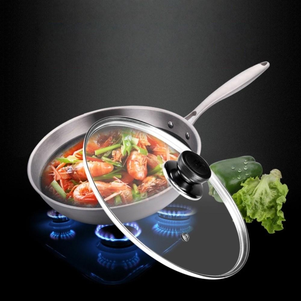Universal Vertical Pan Lid 14-38cm/6-15in Visible Wok Cover Tempered Glass Pot Lid Dish