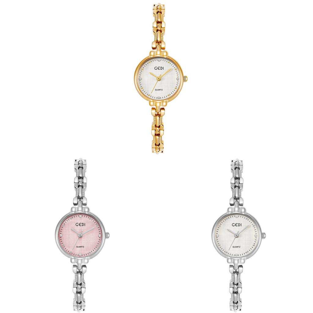 Gedi Womens Vintage Waterproof Quartz Watch With Jewelry Clasp For Elegant Fashion