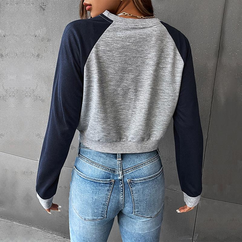 Casual Comfort and Versatility Women's Long-sleeved Letter Print Sweater Female Fall