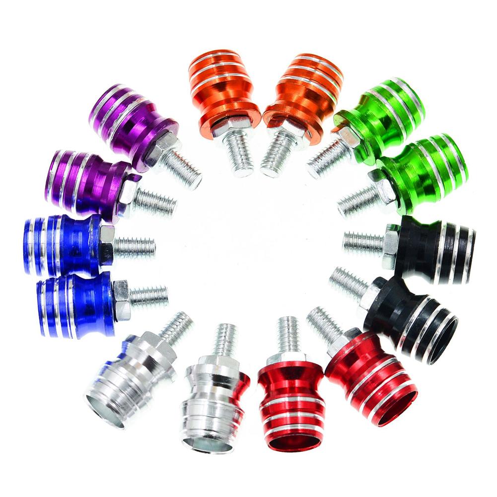 2ks 5mm hliníkový stojan na motocykl Šrouby Cívky kyvné vidlice Posuvný stojan Šroub kyvné vidlice Příslušenství pro Yamaha Honda Suzuki Kawasaki